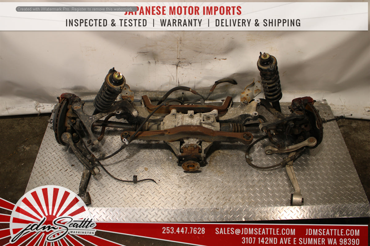JDM MITSUBISHI EVO 7 8 CT9A COMPLETE FRONT AND REAR SUSPENSION, SUBFRAMES WITH DIFFERENTIAL
