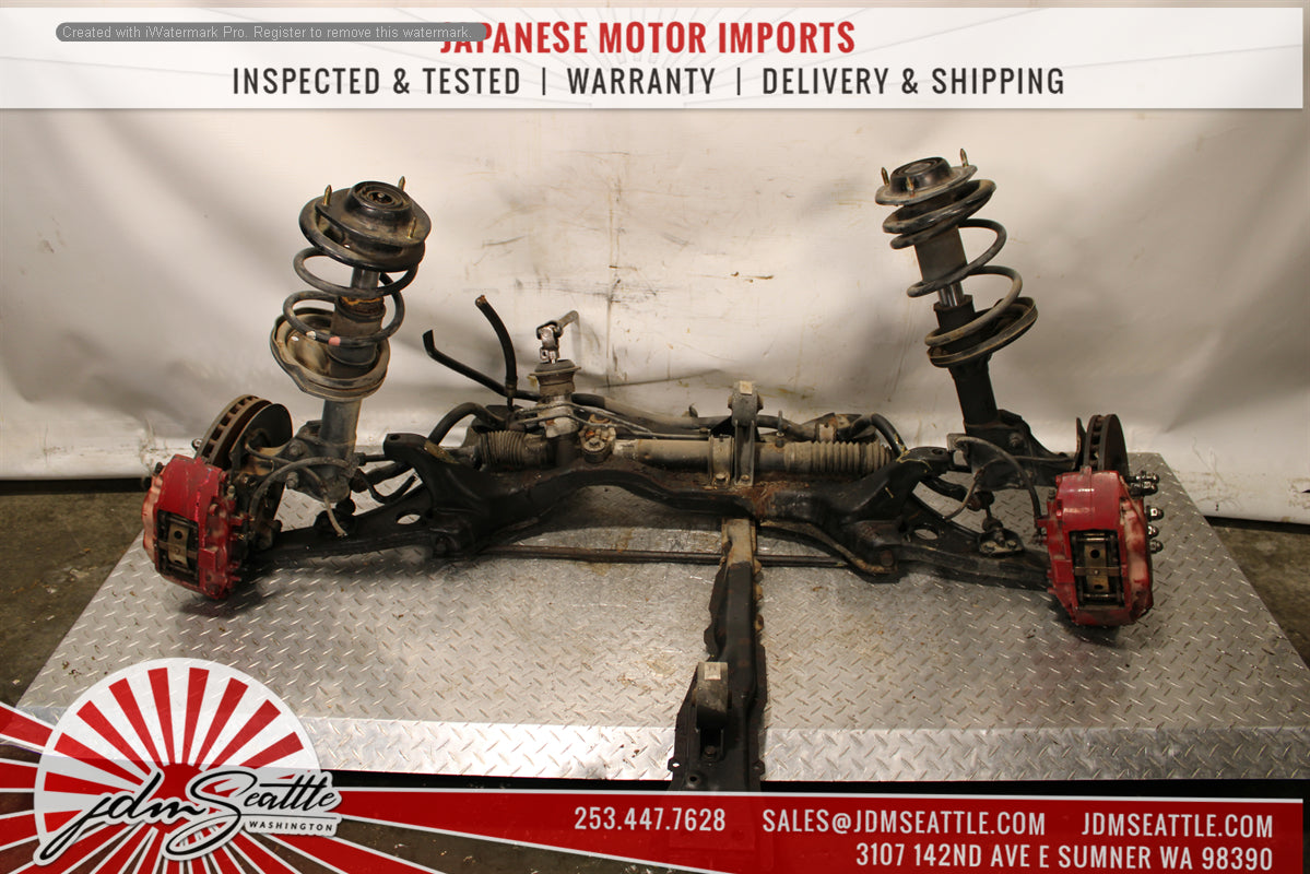 JDM MITSUBISHI EVO 7 8 CT9A COMPLETE FRONT AND REAR SUSPENSION, SUBFRAMES WITH DIFFERENTIAL